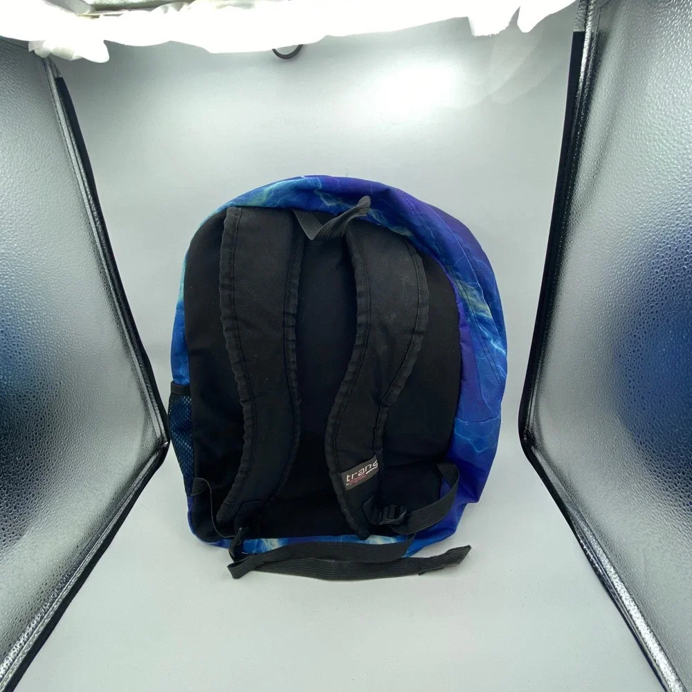 Trans by JanSport Backpack Blue Purple Lightning Bolt‎ JS00TM60 School Y2K Retro